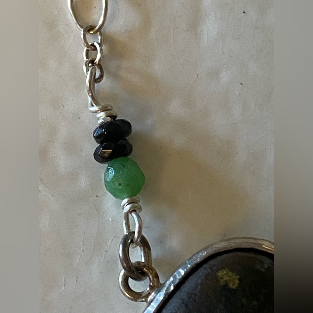 Sterling & Chinese Turquoise Necklace - Picture 5 of 8